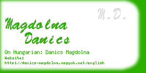 magdolna danics business card